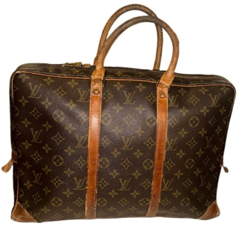 LOUIS VUITTON Serviette Ambassadeur Vintage Soft Briefcase / Leather Satchel - Picture 2 of 16